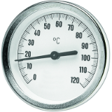 Bimetall-Zeigerthermometer Anschluss hinten 0-120 °C